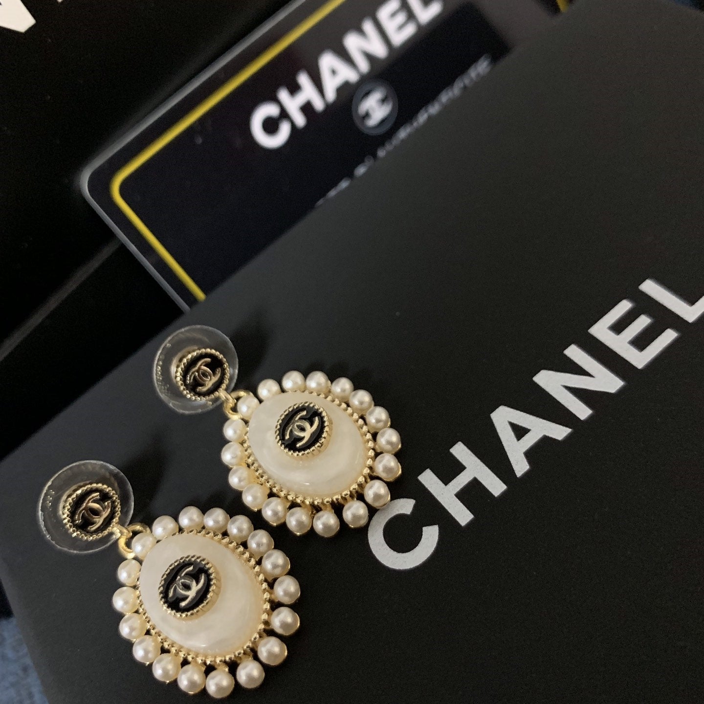 Fashion CC Pearl Earrings