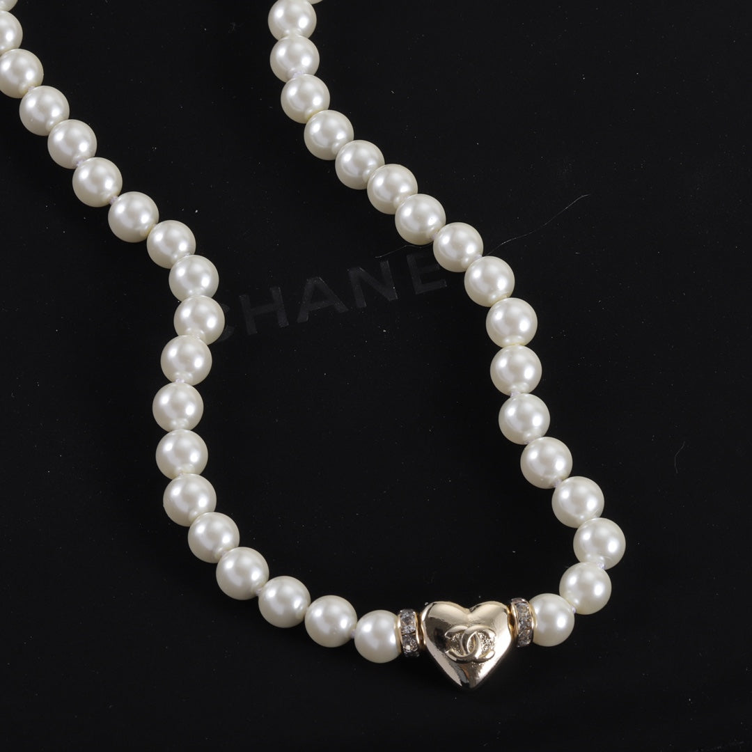 CC Pearl Love Necklace