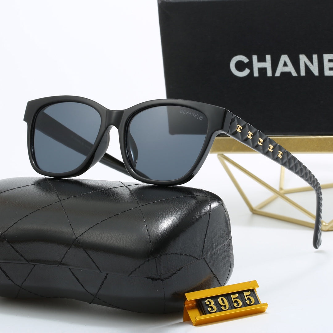 5 Colors Classic Double C Rhombic Frame Sunglasses