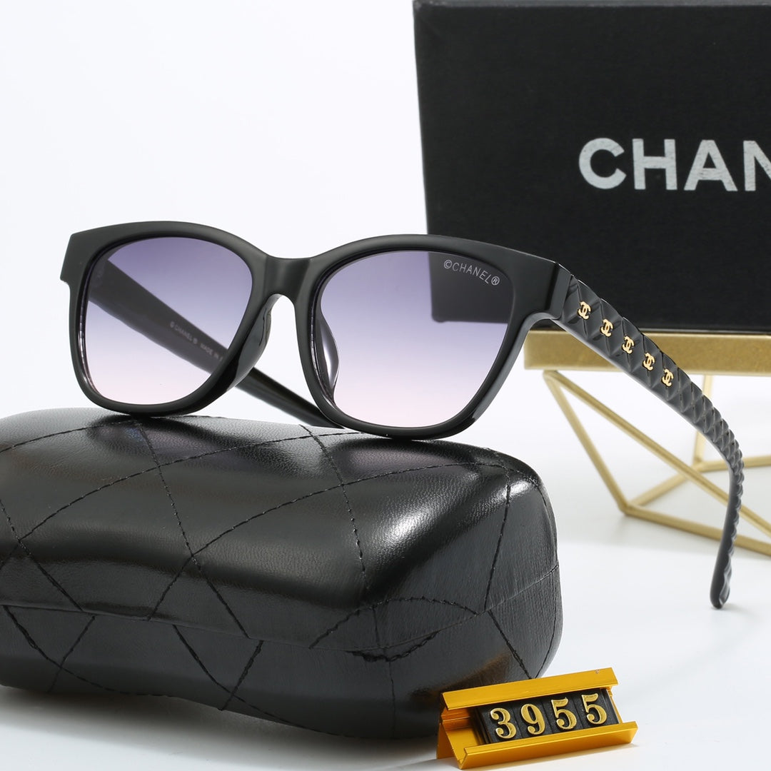 5 Colors Classic Double C Rhombic Frame Sunglasses