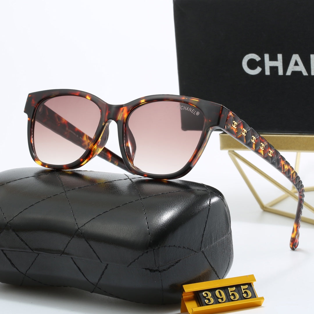 5 Colors Classic Double C Rhombic Frame Sunglasses