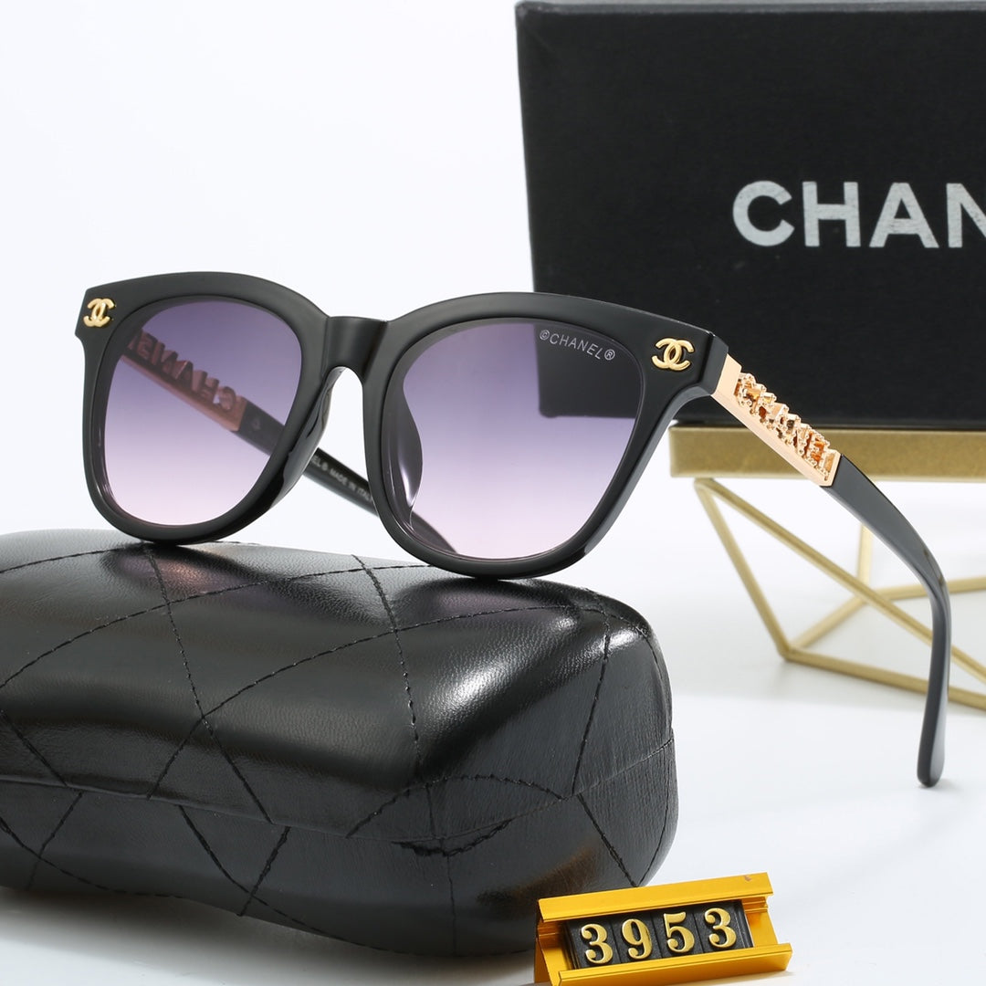 5 Colors Fashion Metal Letter Frame Sunglasses