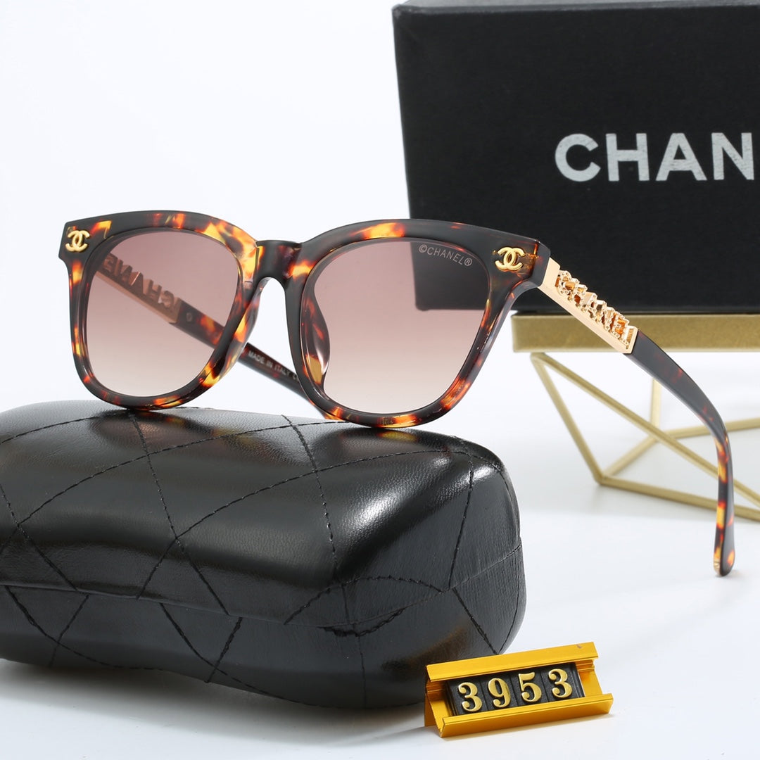 5 Colors Fashion Metal Letter Frame Sunglasses