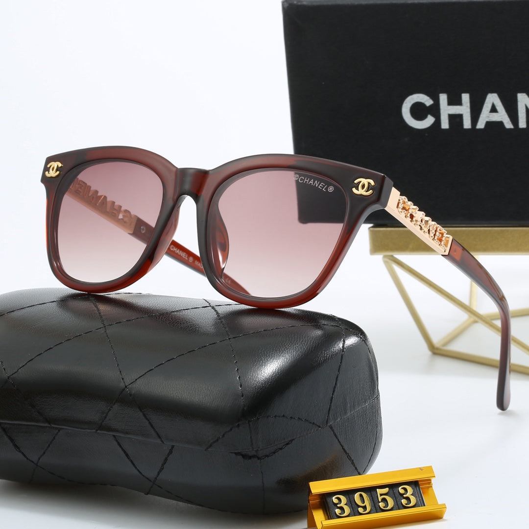 5 Colors Fashion Metal Letter Frame Sunglasses