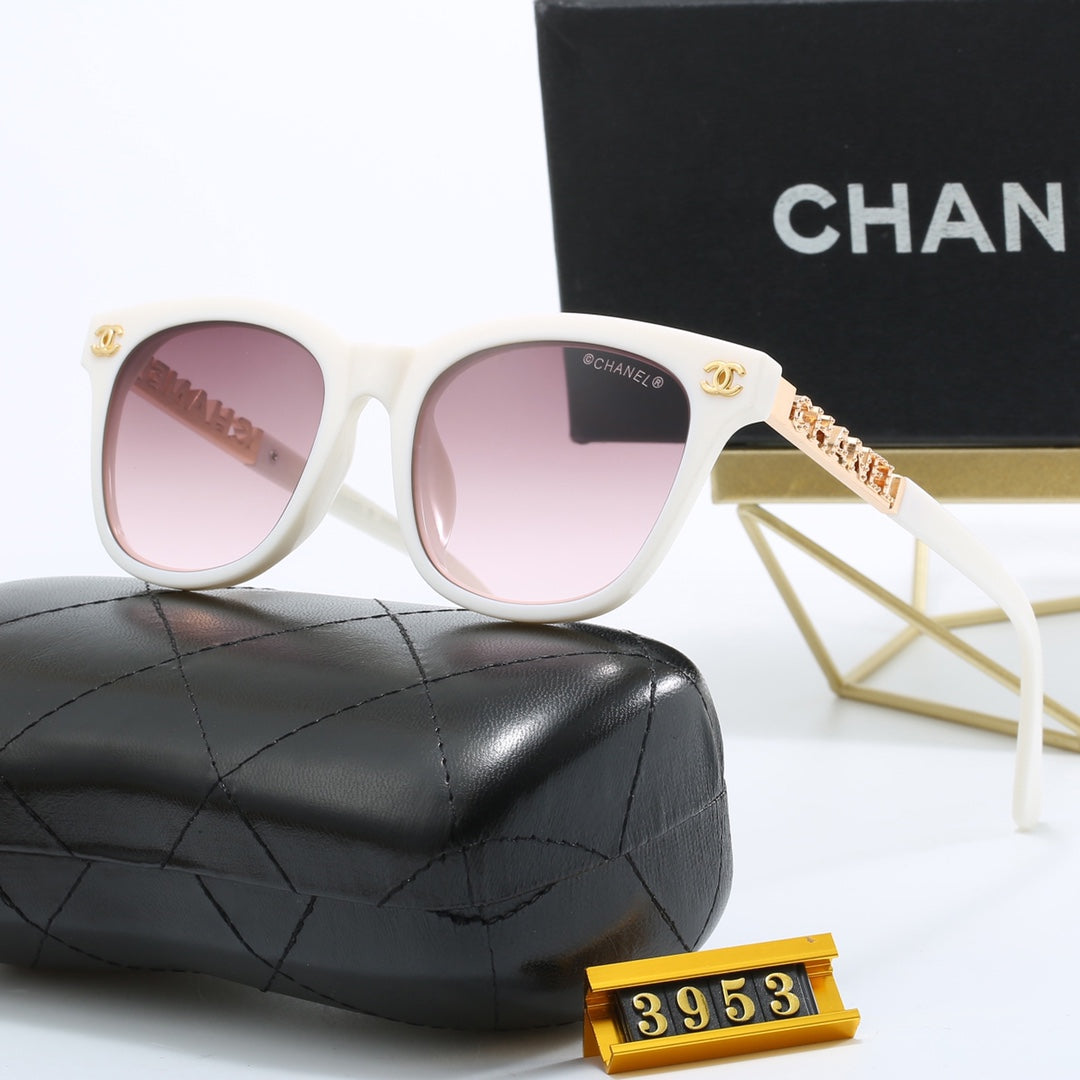 5 Colors Fashion Metal Letter Frame Sunglasses