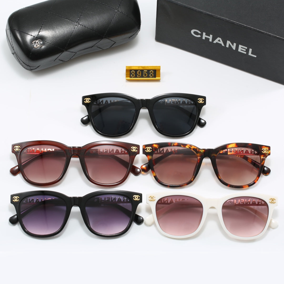 5 Colors Fashion Metal Letter Frame Sunglasses