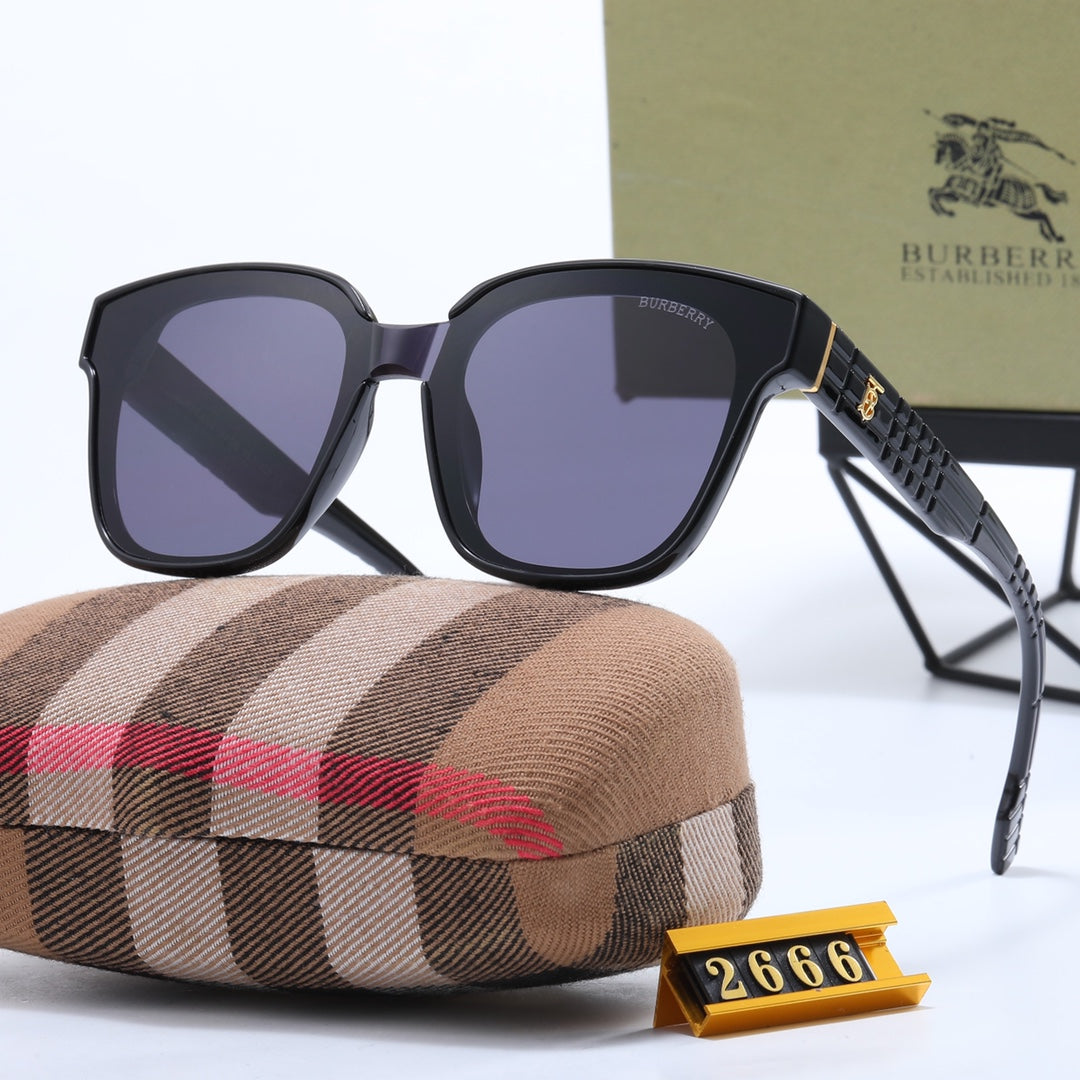 7-color luxury BUR letter print frame sunglasses