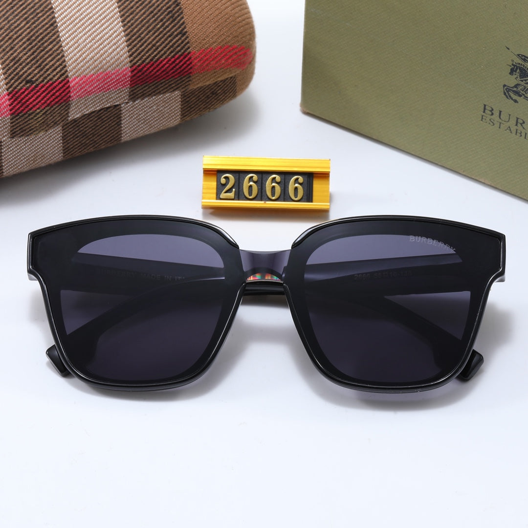 7-color luxury BUR letter print frame sunglasses