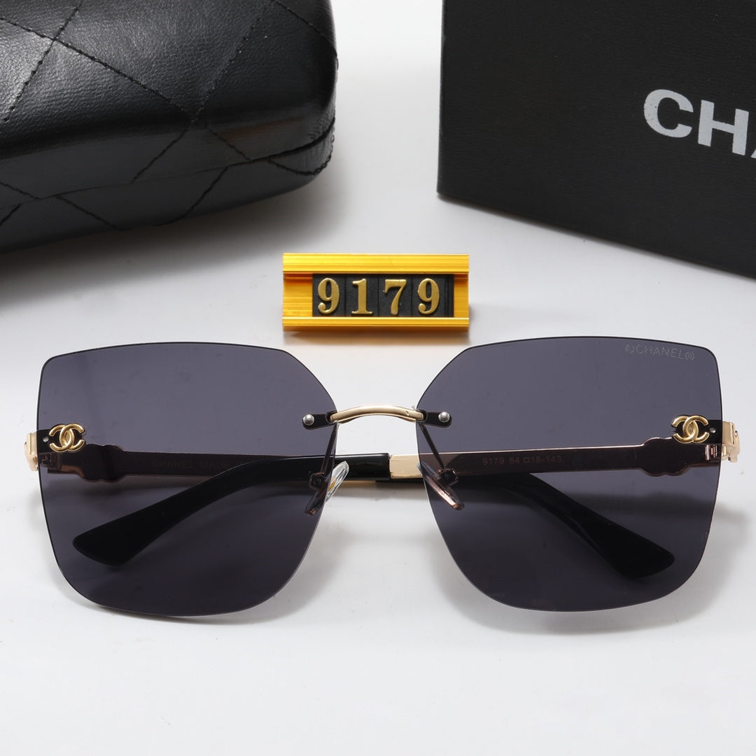 5-color luxury CC letter printed frame sunglasses