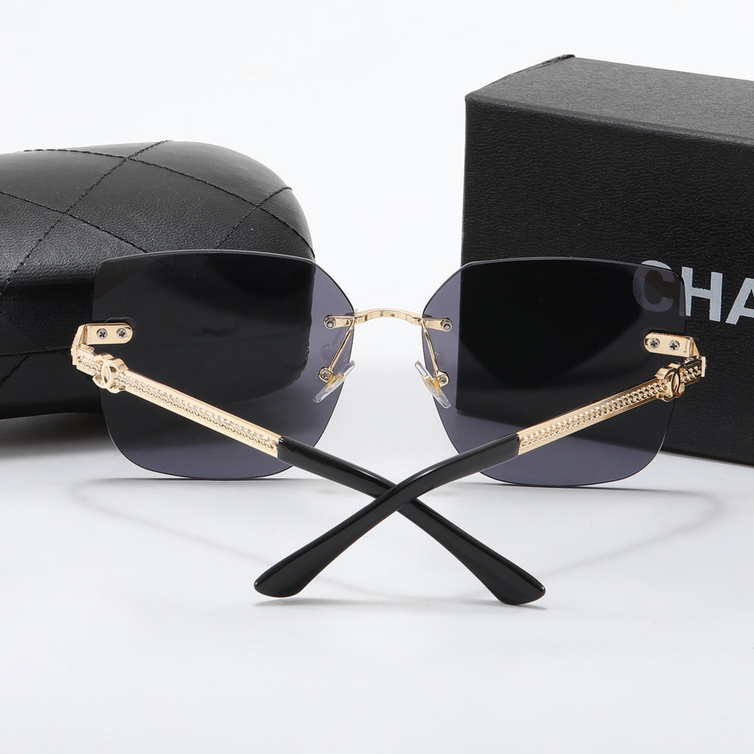 5-color luxury CC letter printed frame sunglasses