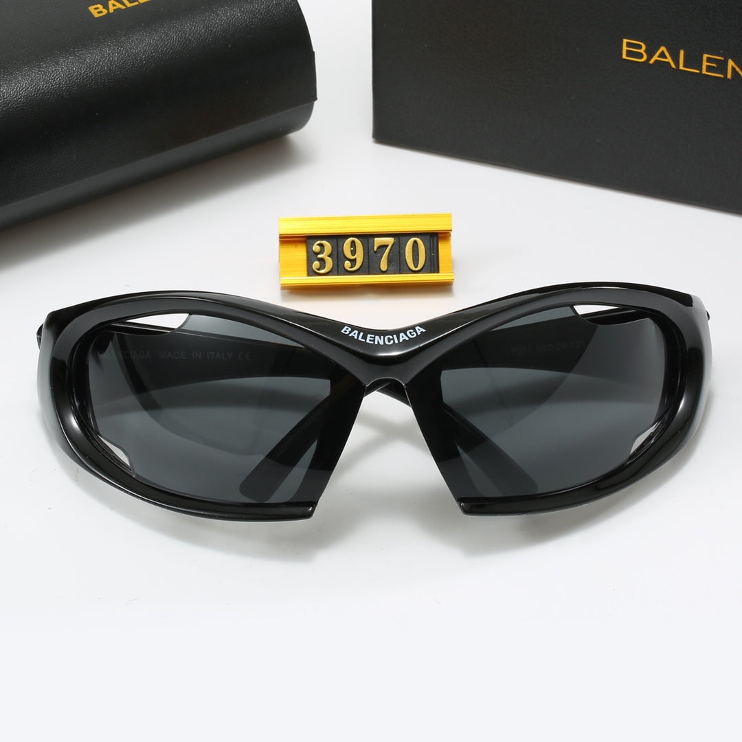 4-color luxury BAL letter printed frame sunglasses