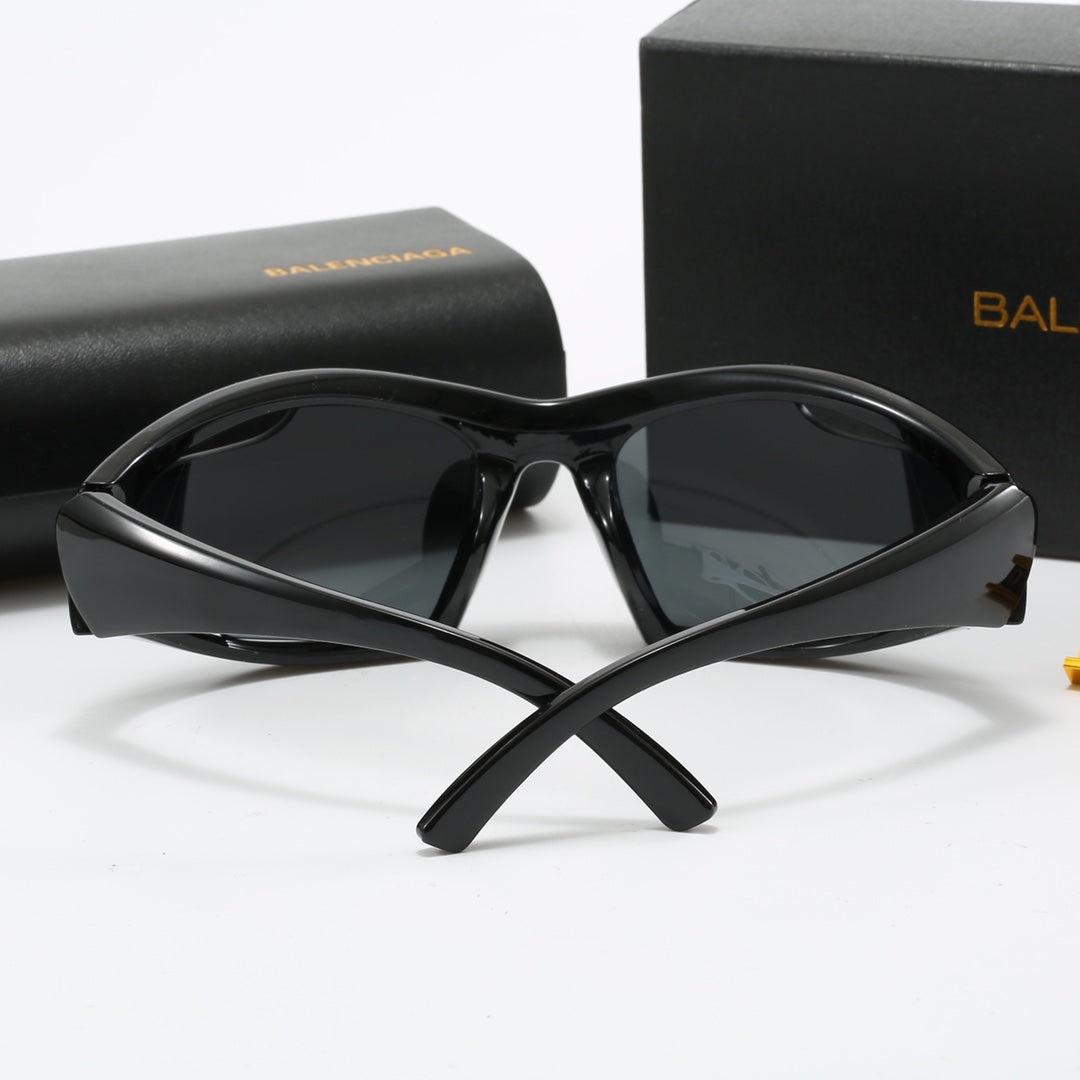 4-color luxury BAL letter printed frame sunglasses