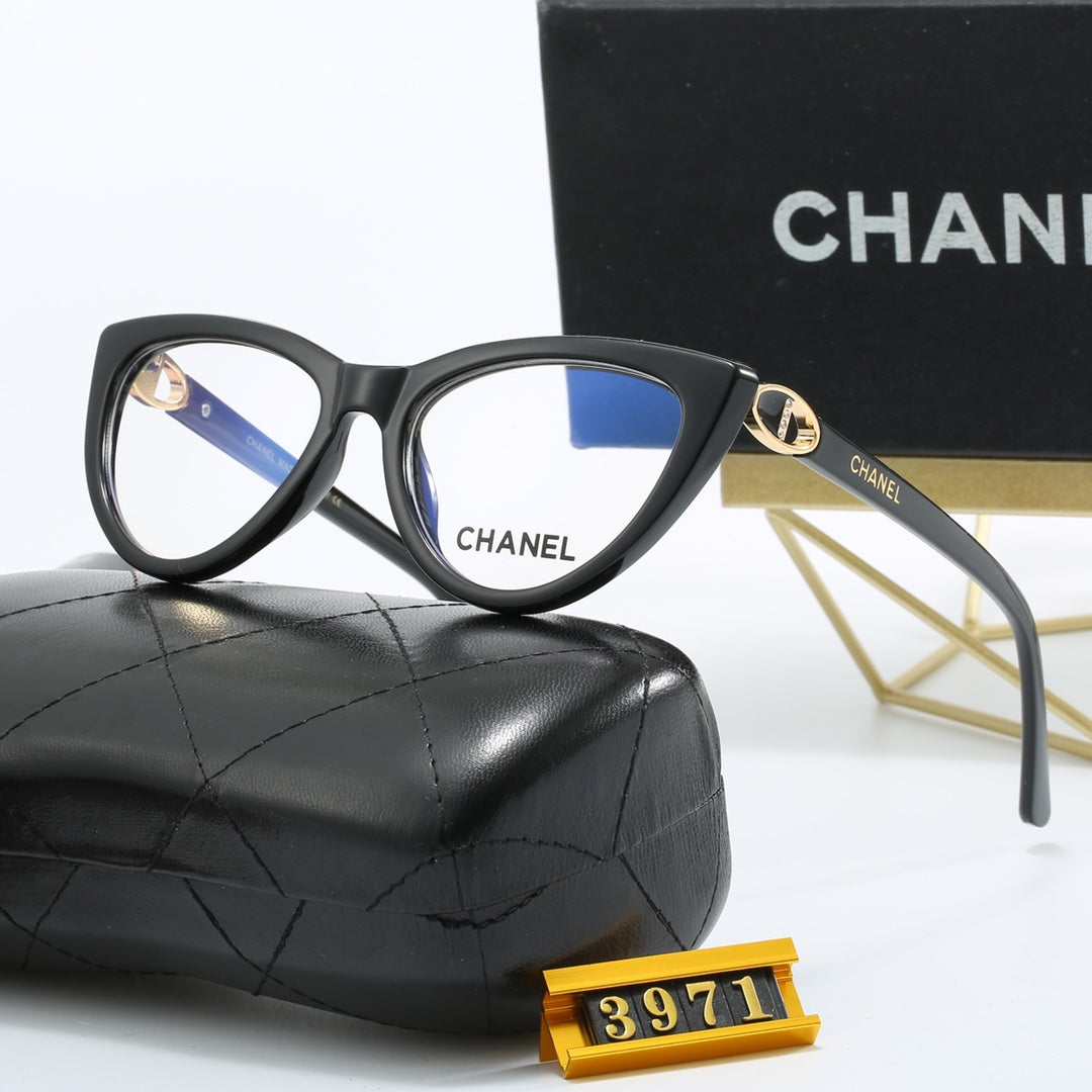 4-color luxury CC letter printed frame sunglasses