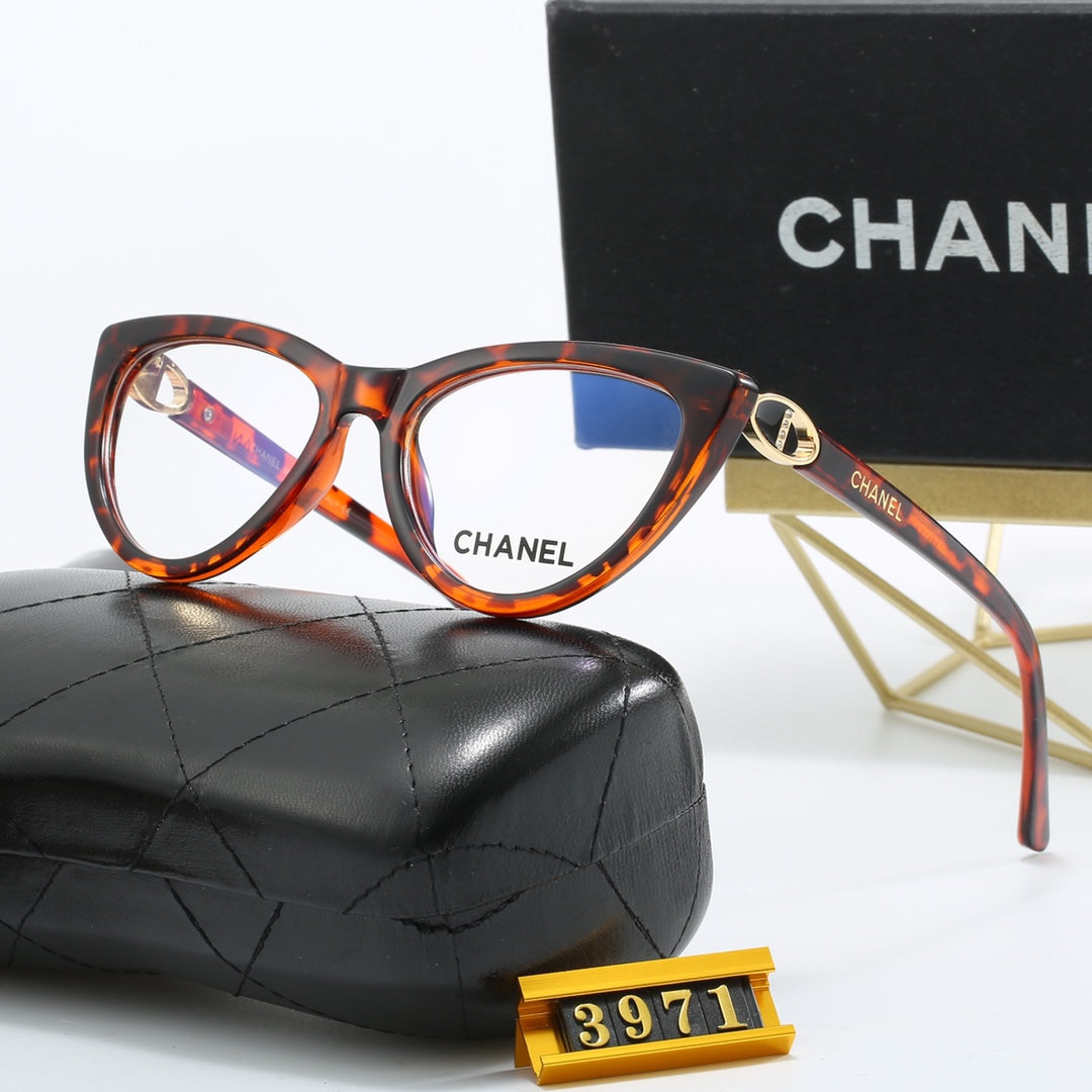 4-color luxury CC letter printed frame sunglasses