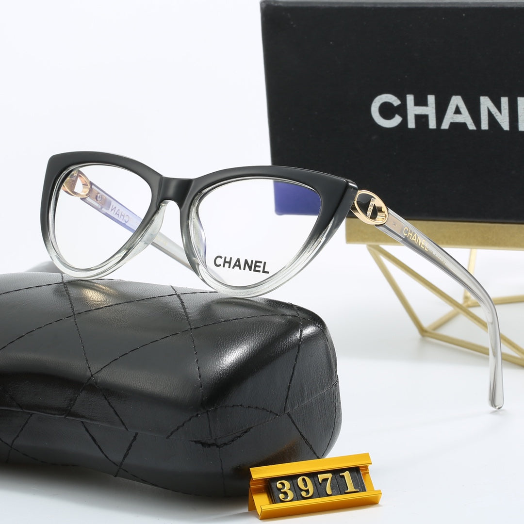 4-color luxury CC letter printed frame sunglasses