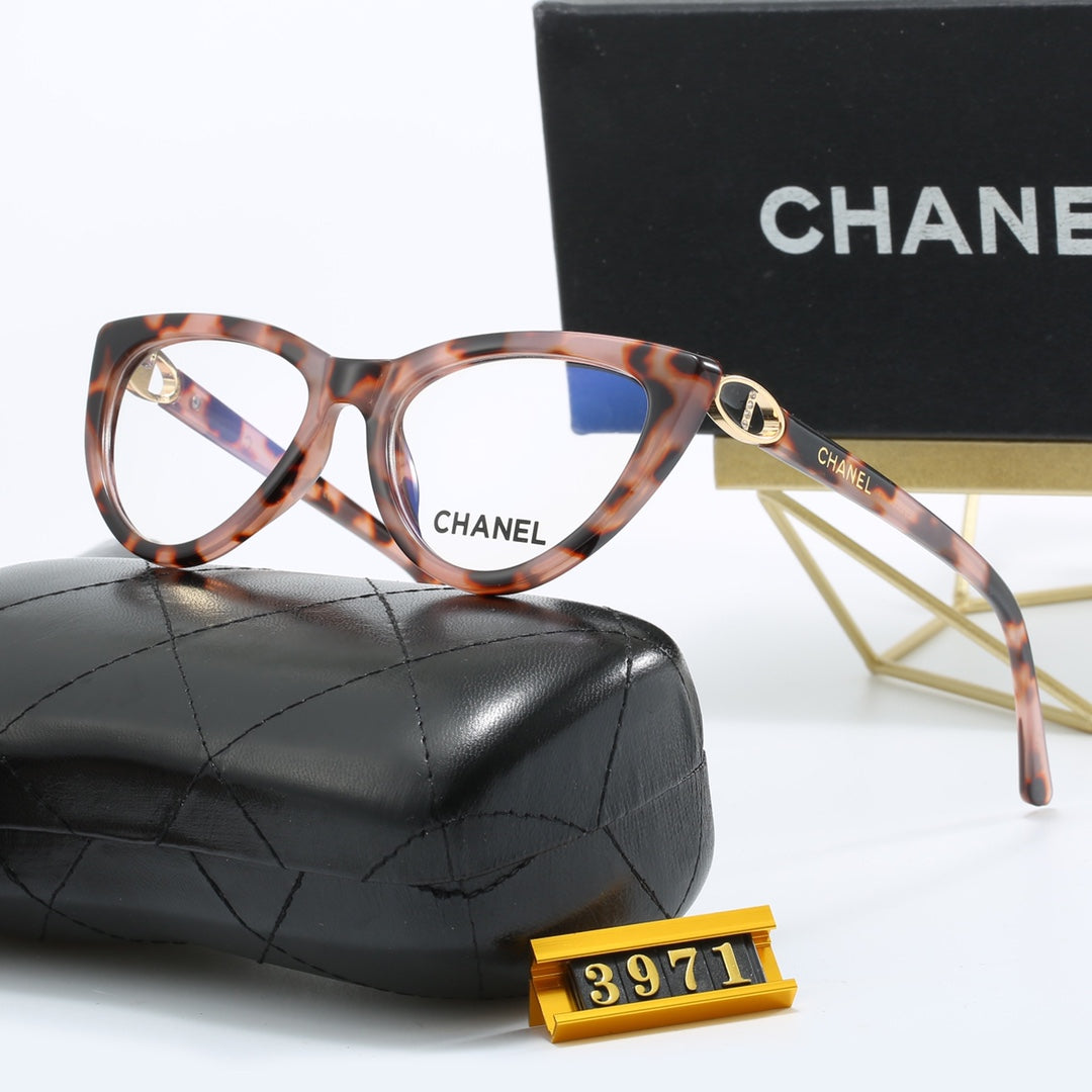 4-color luxury CC letter printed frame sunglasses