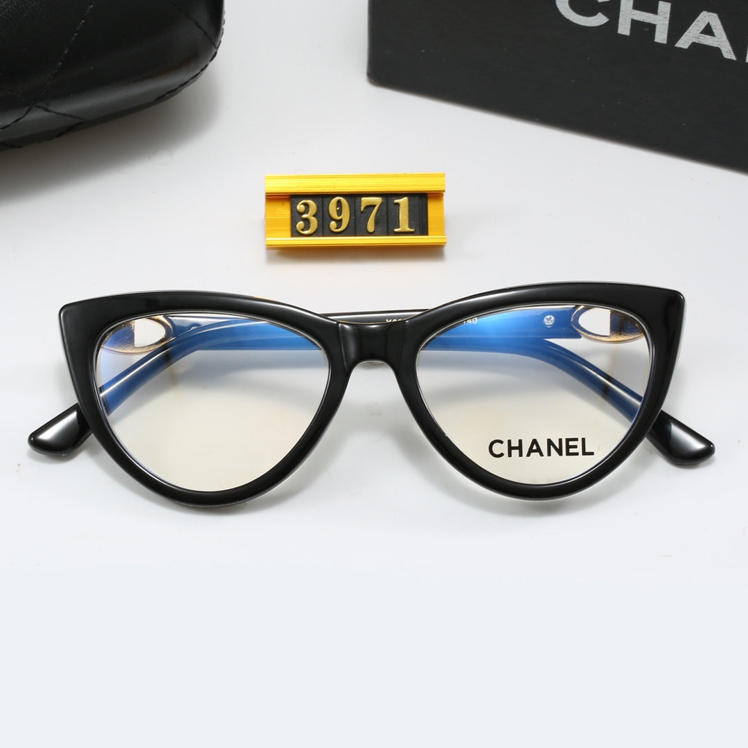 4-color luxury CC letter printed frame sunglasses