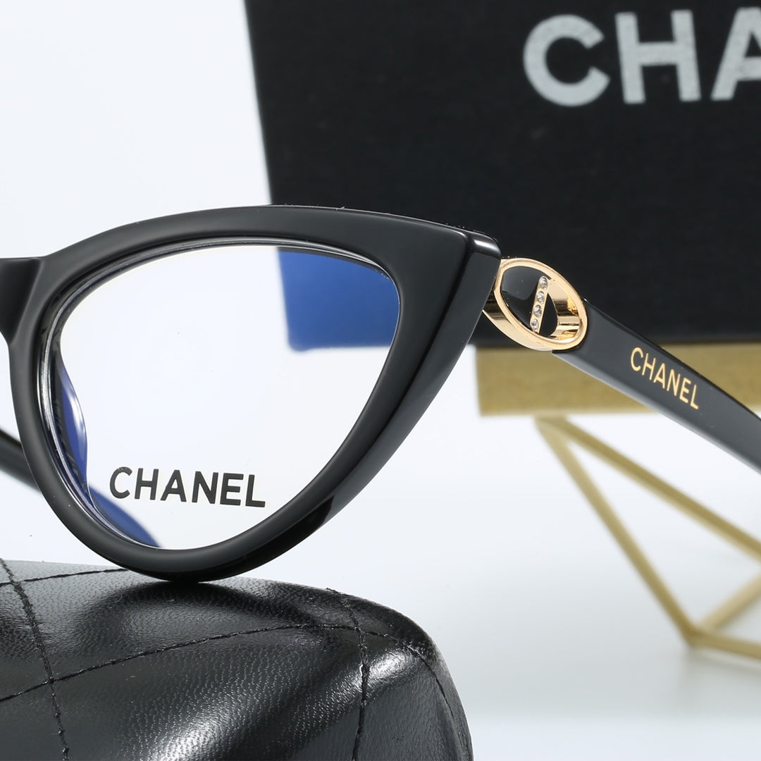 4-color luxury CC letter printed frame sunglasses