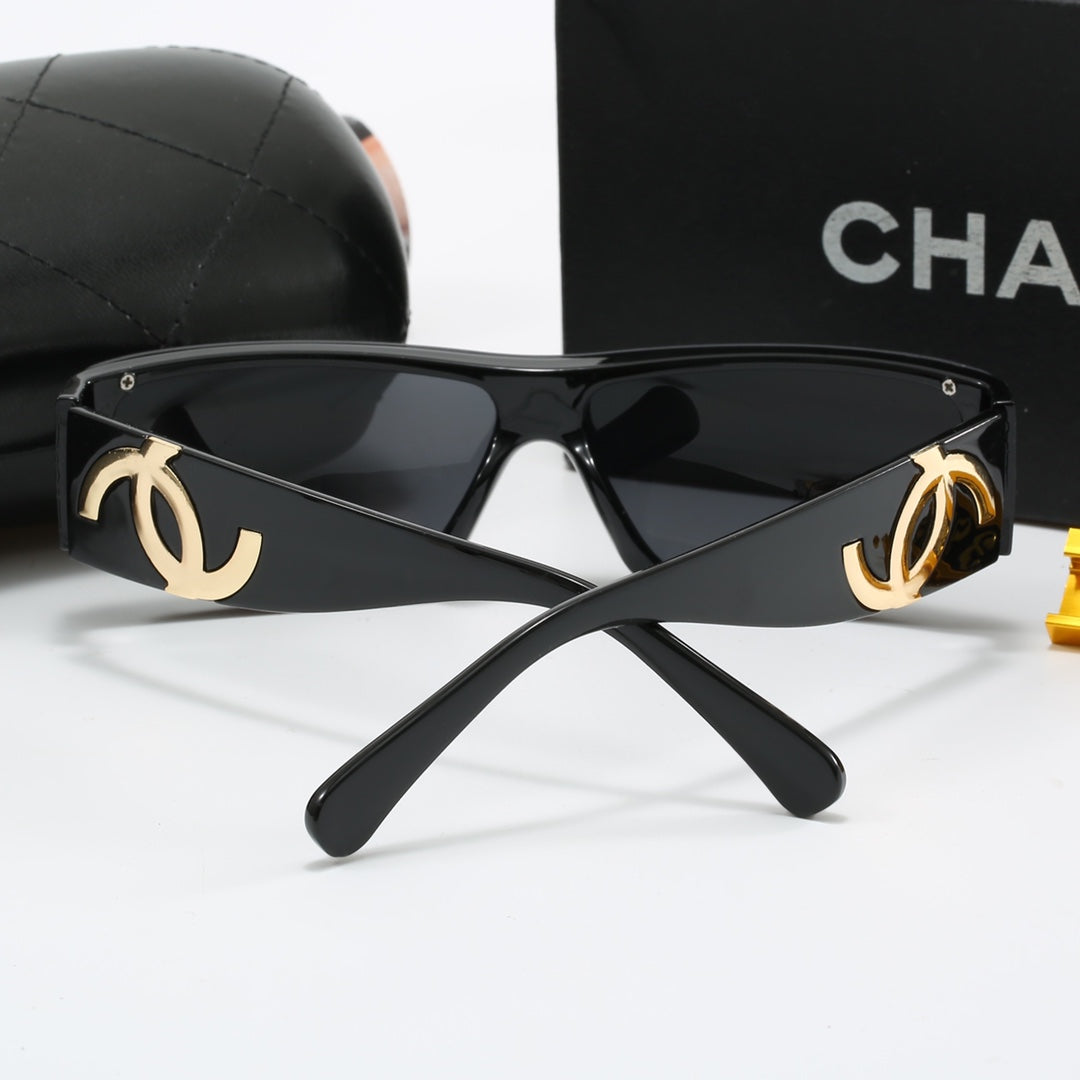 4-color luxury CC letter printed frame sunglasses