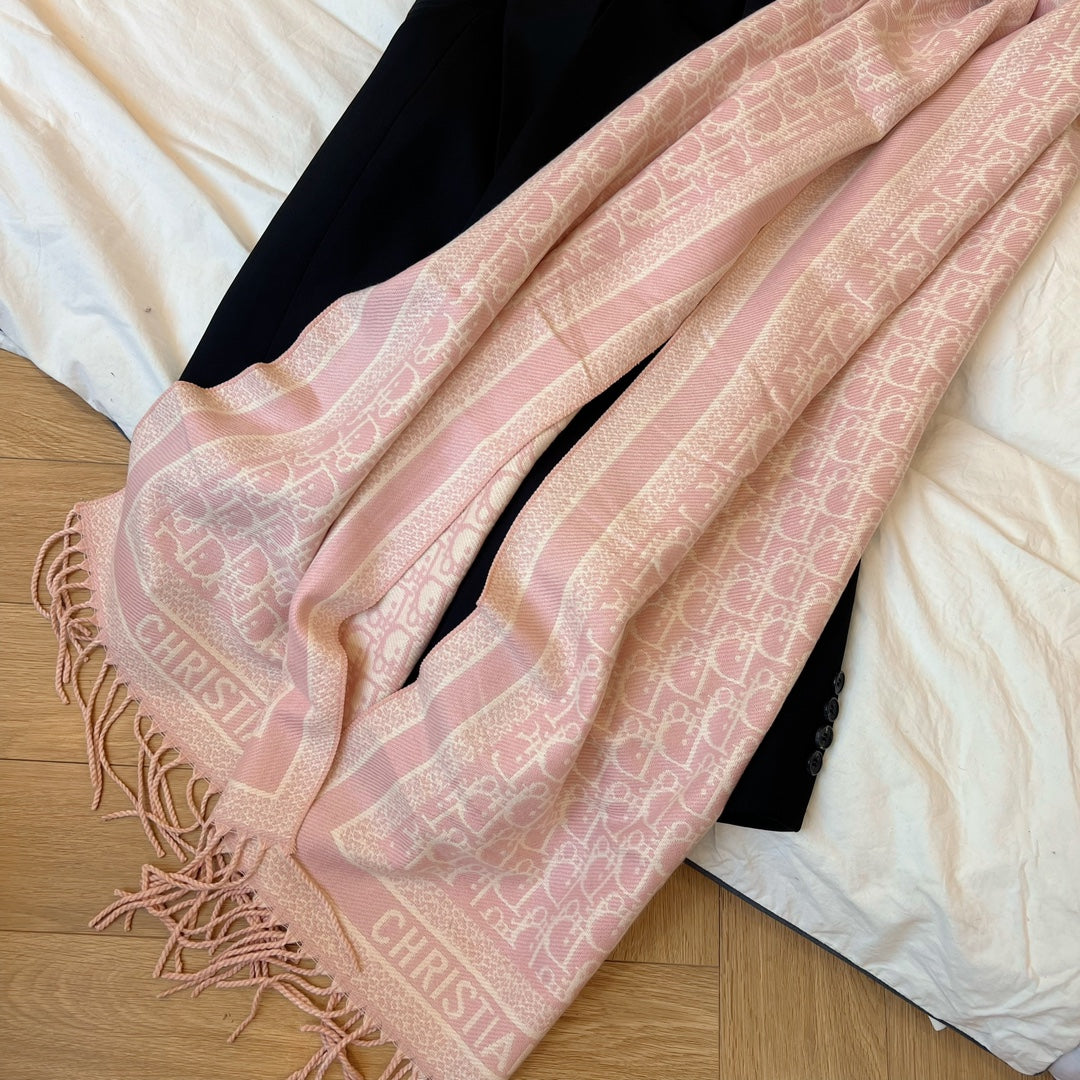 Fashion CD diagonal stripes scarf