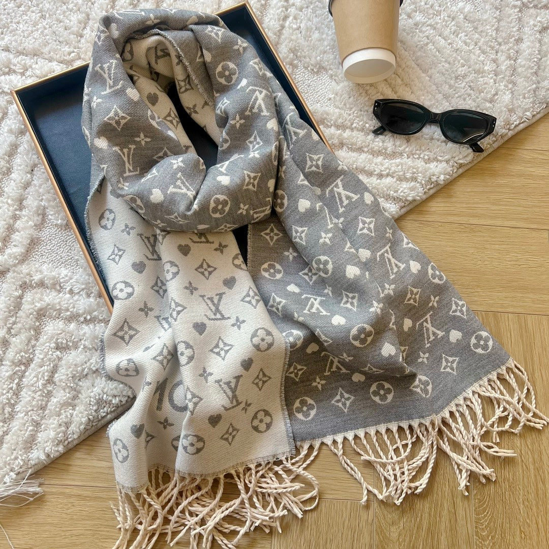 Fashion L letter starry scarf