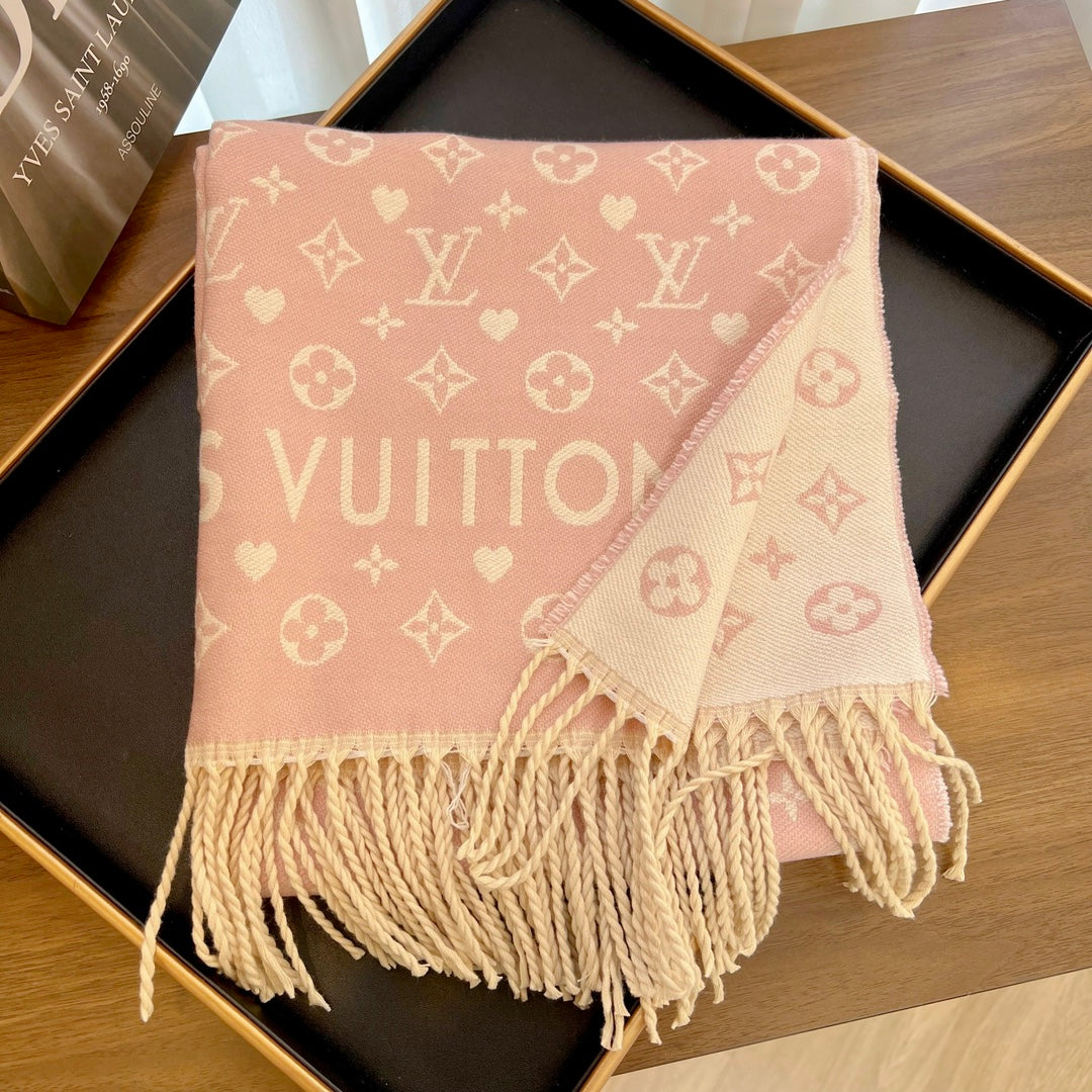 Fashion L letter starry scarf