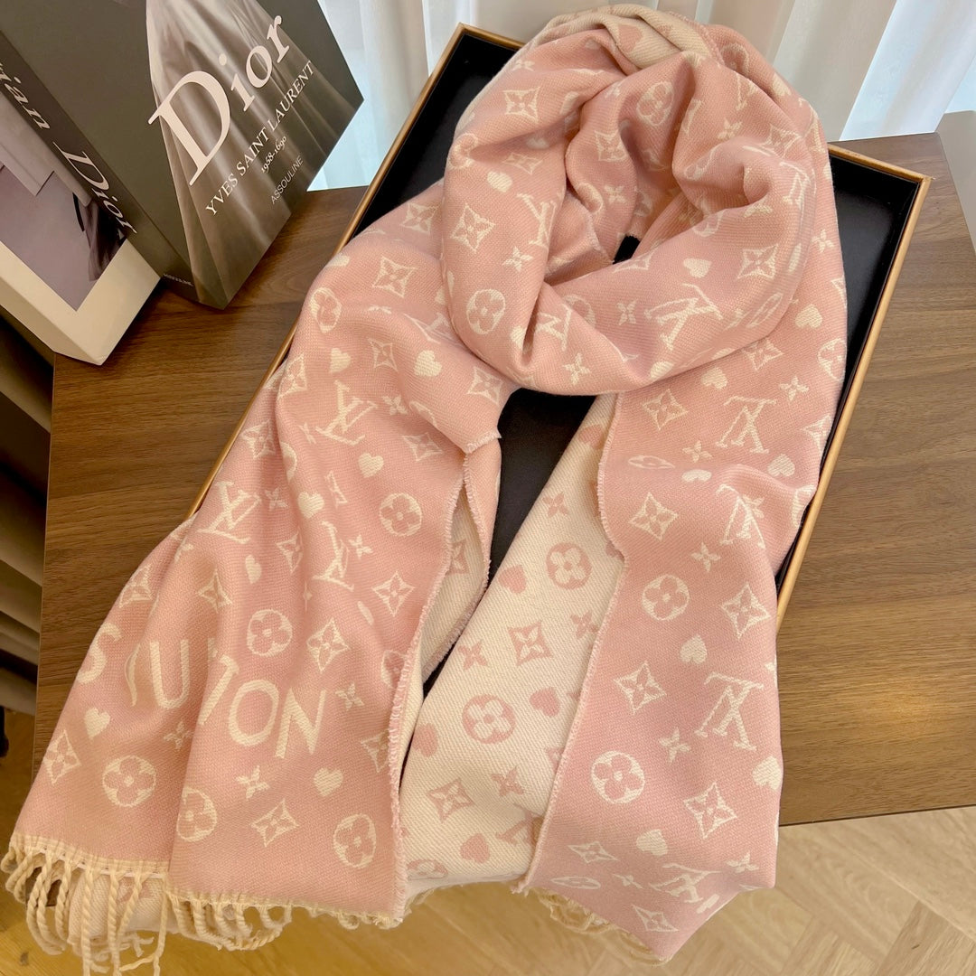 Fashion L letter starry scarf