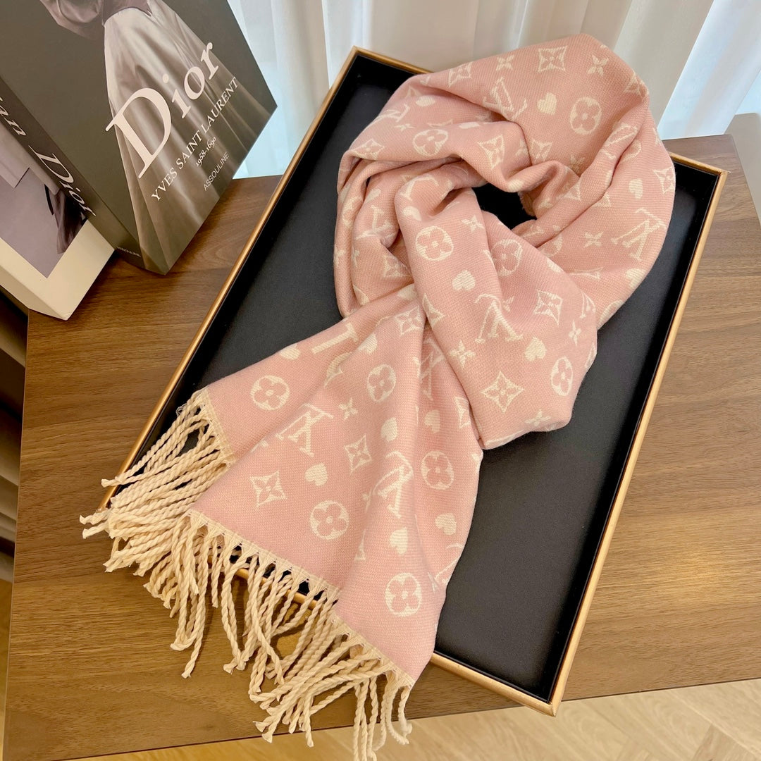 Fashion L letter starry scarf