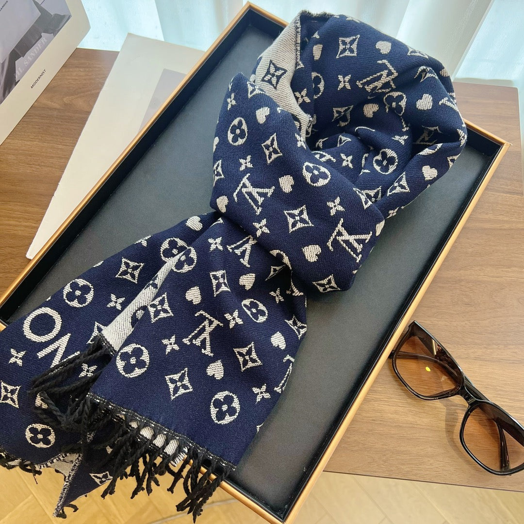 Fashion L letter starry scarf