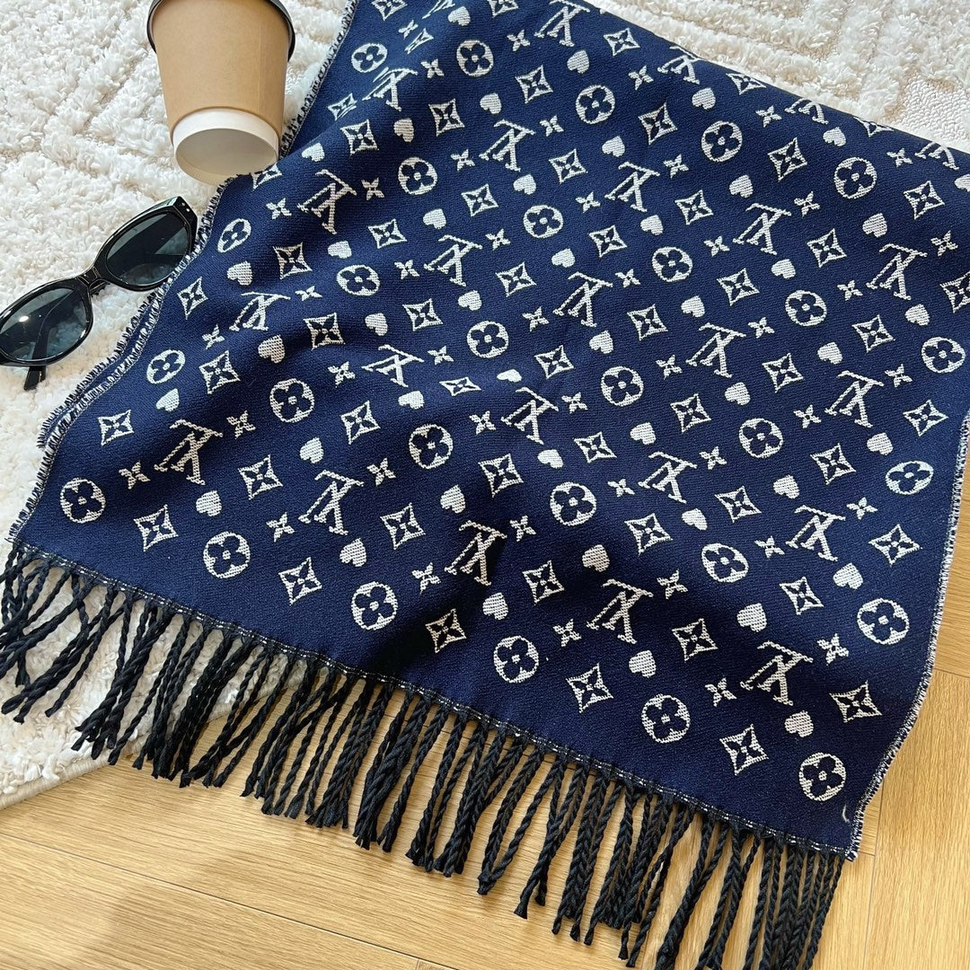 Fashion L letter starry scarf