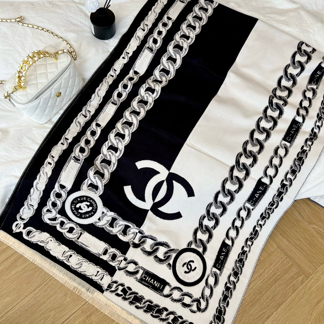 Fashion CC letter scarf