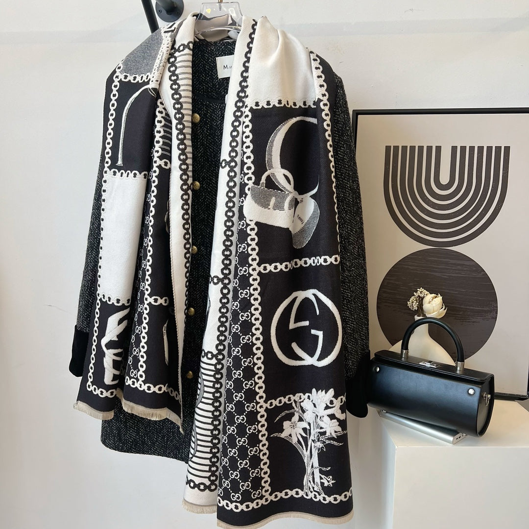 Fashion GG letter scarf