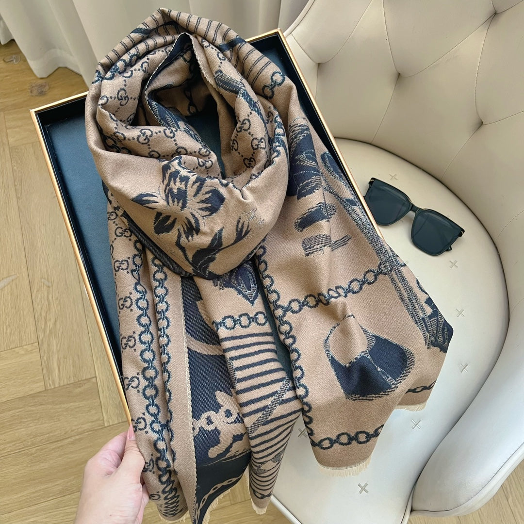 Fashion GG letter scarf