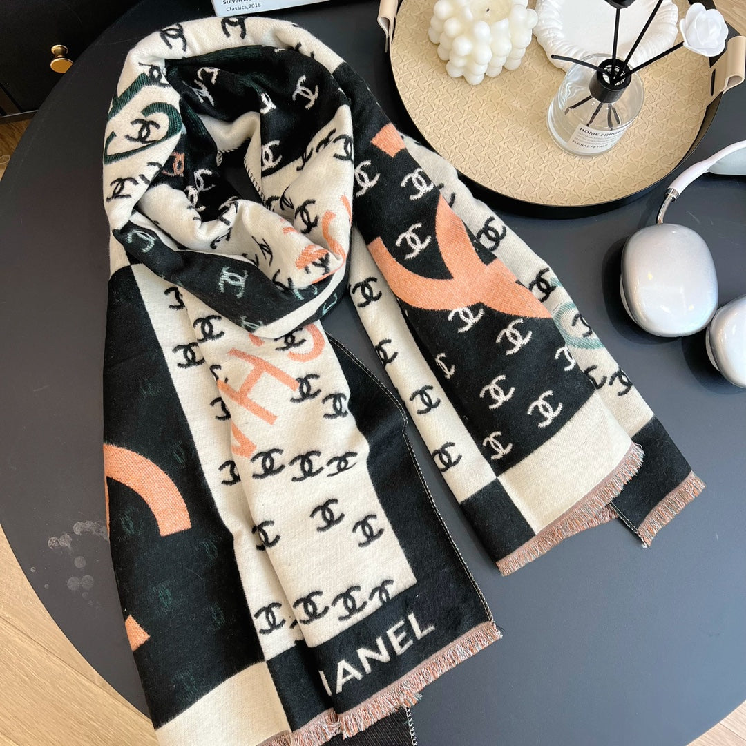 Fashion CC letter scarf