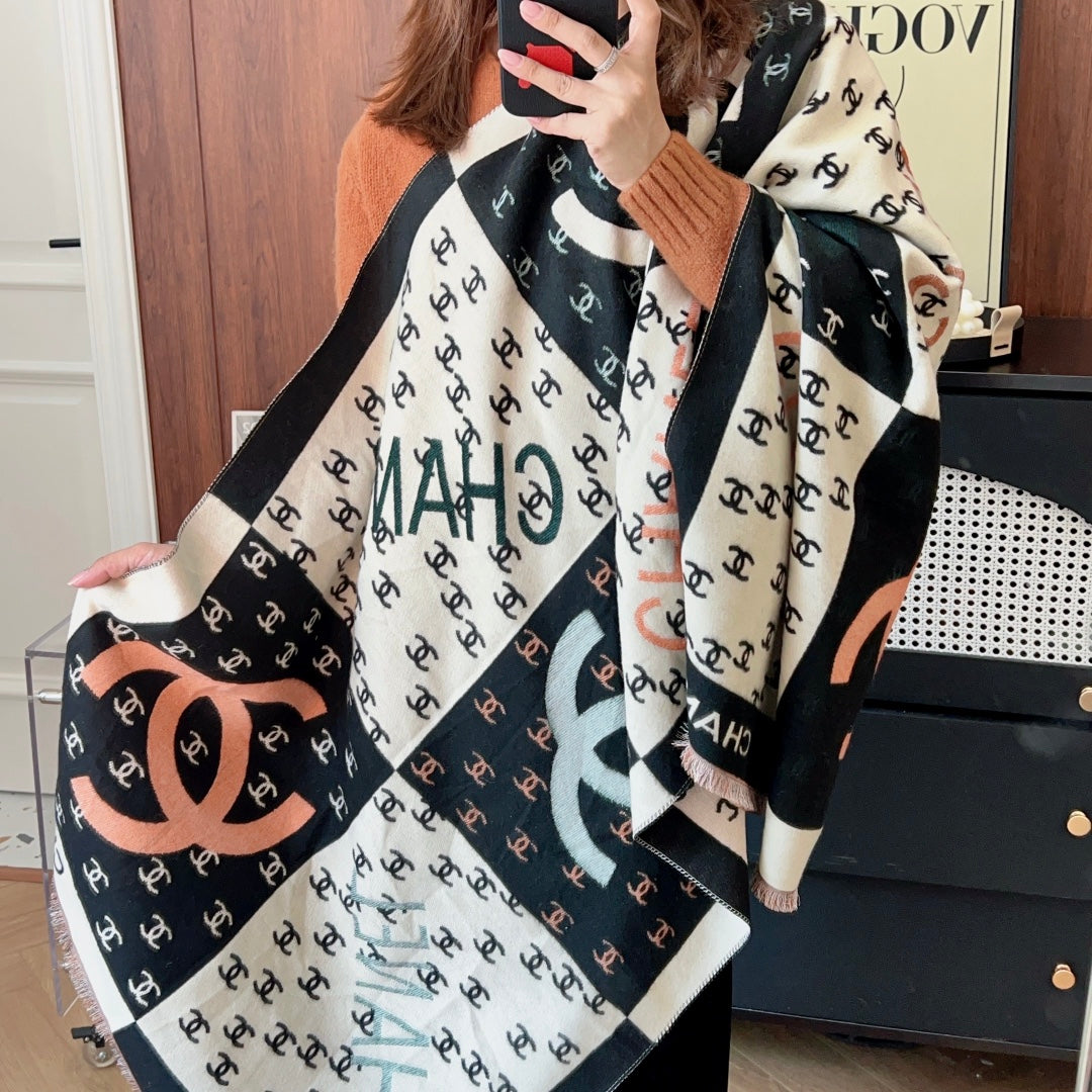 Fashion CC letter scarf