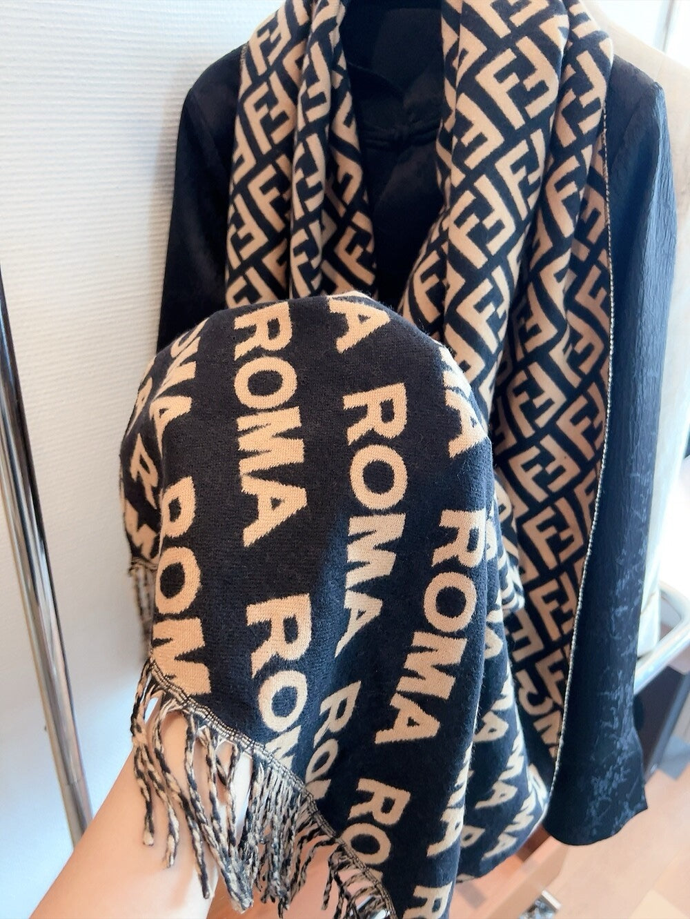 Fashion FF letter scarf