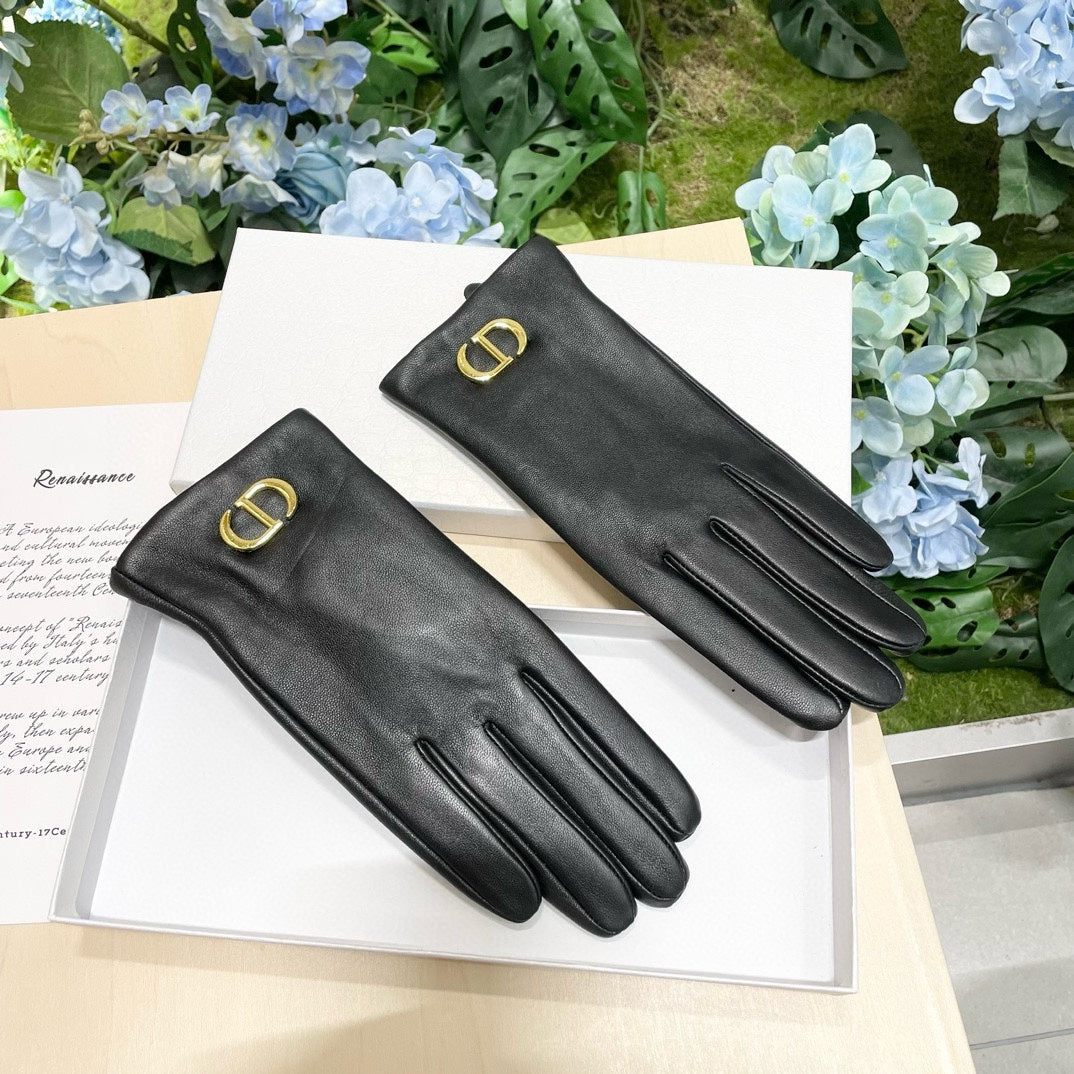 Fashion CD letter gloves