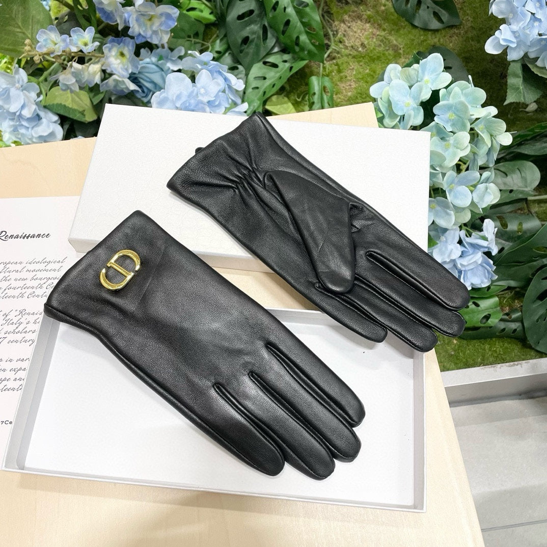 Fashion CD letter gloves