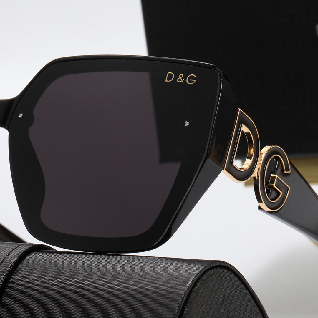 5-color fashionable DG letter temple sunglasses