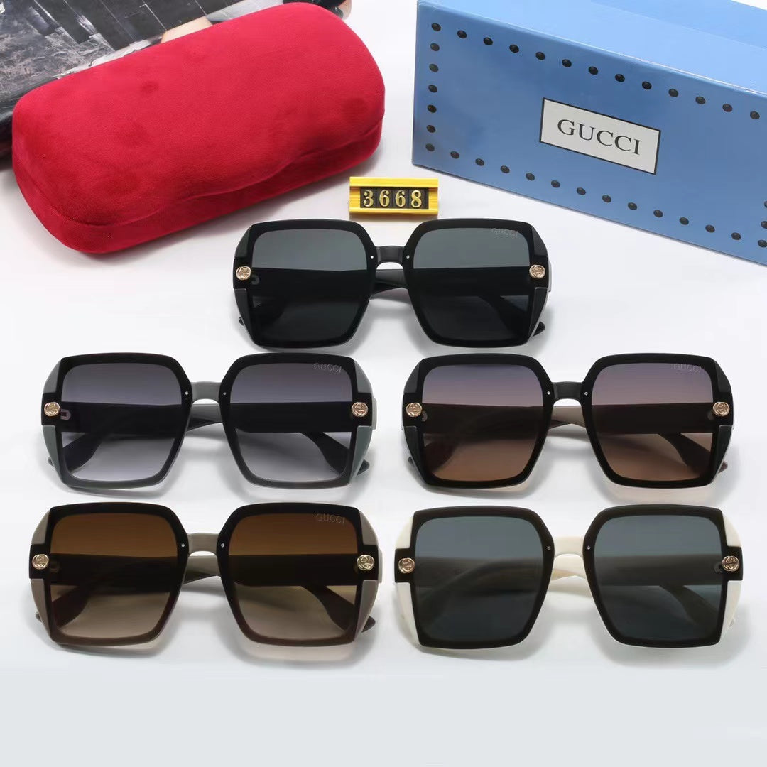 5-color fashionable GG letter polarized sunglasses