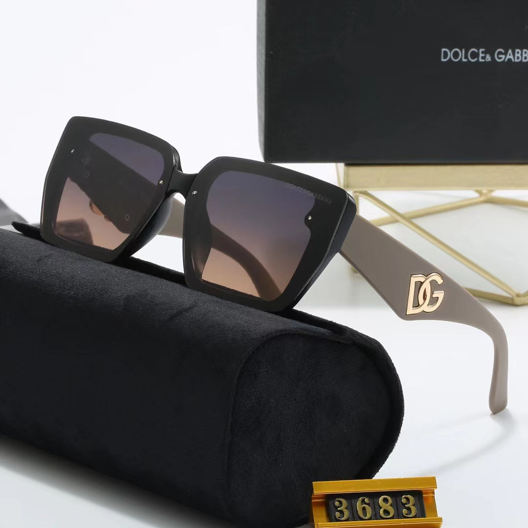 5-color fashionable DG printed temple polarized sunglasses