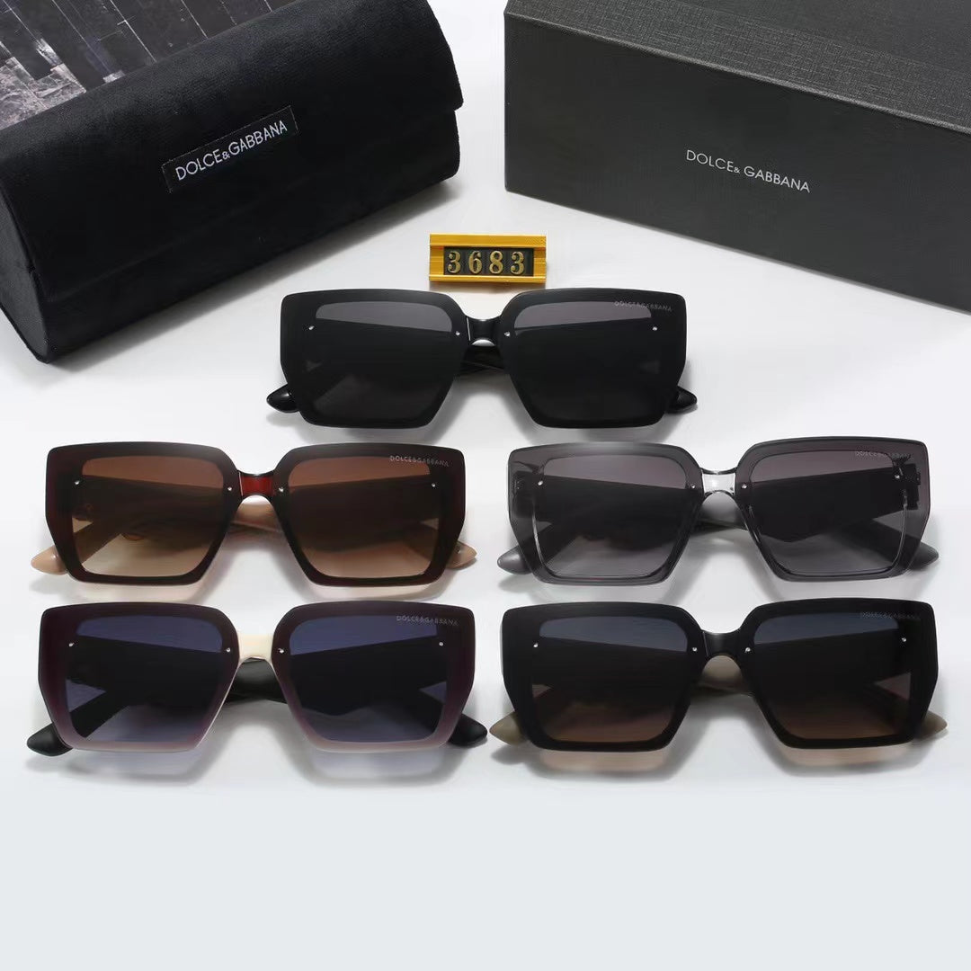 5-color fashionable DG printed temple polarized sunglasses