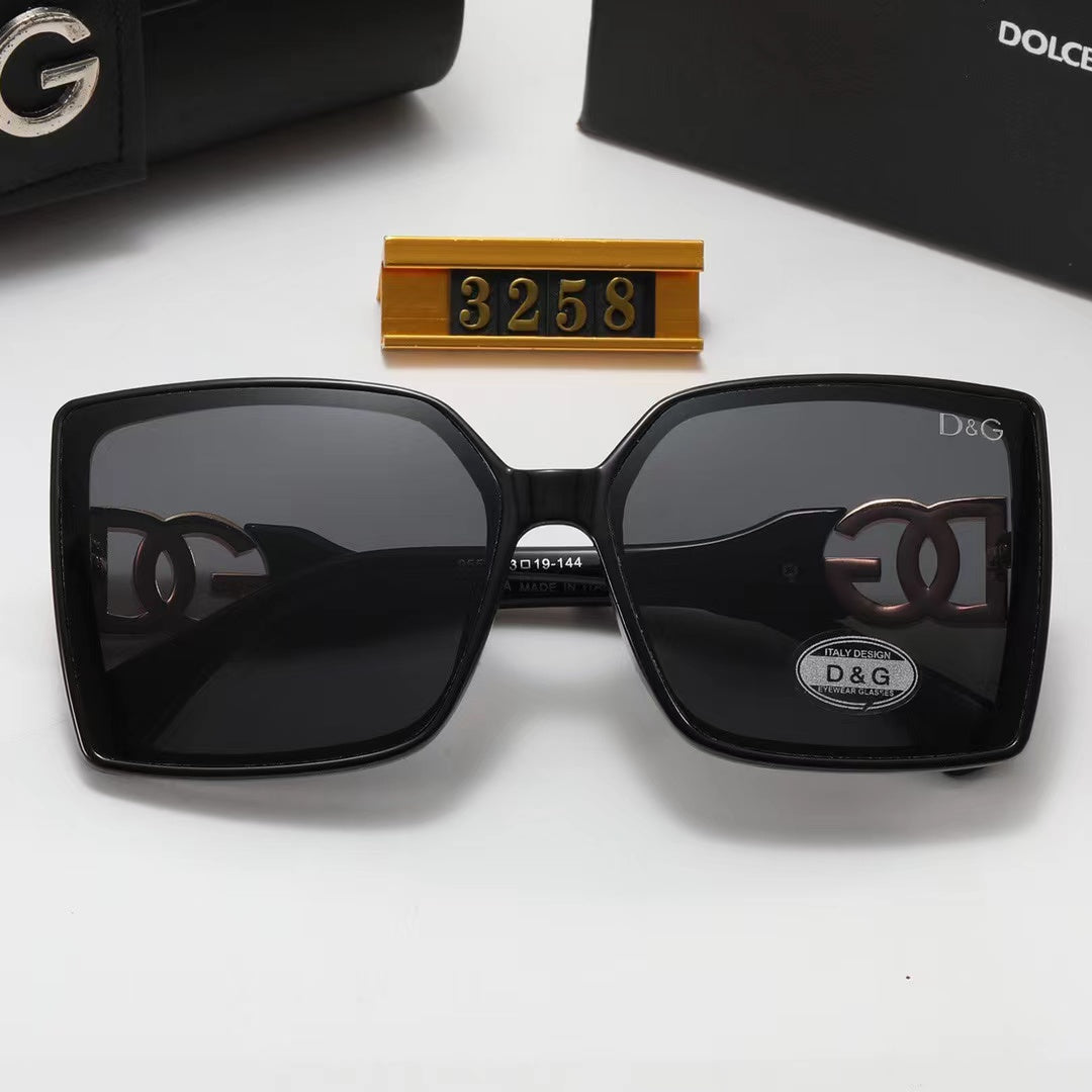 7-color fashionable DG letter temple polarized sunglasses