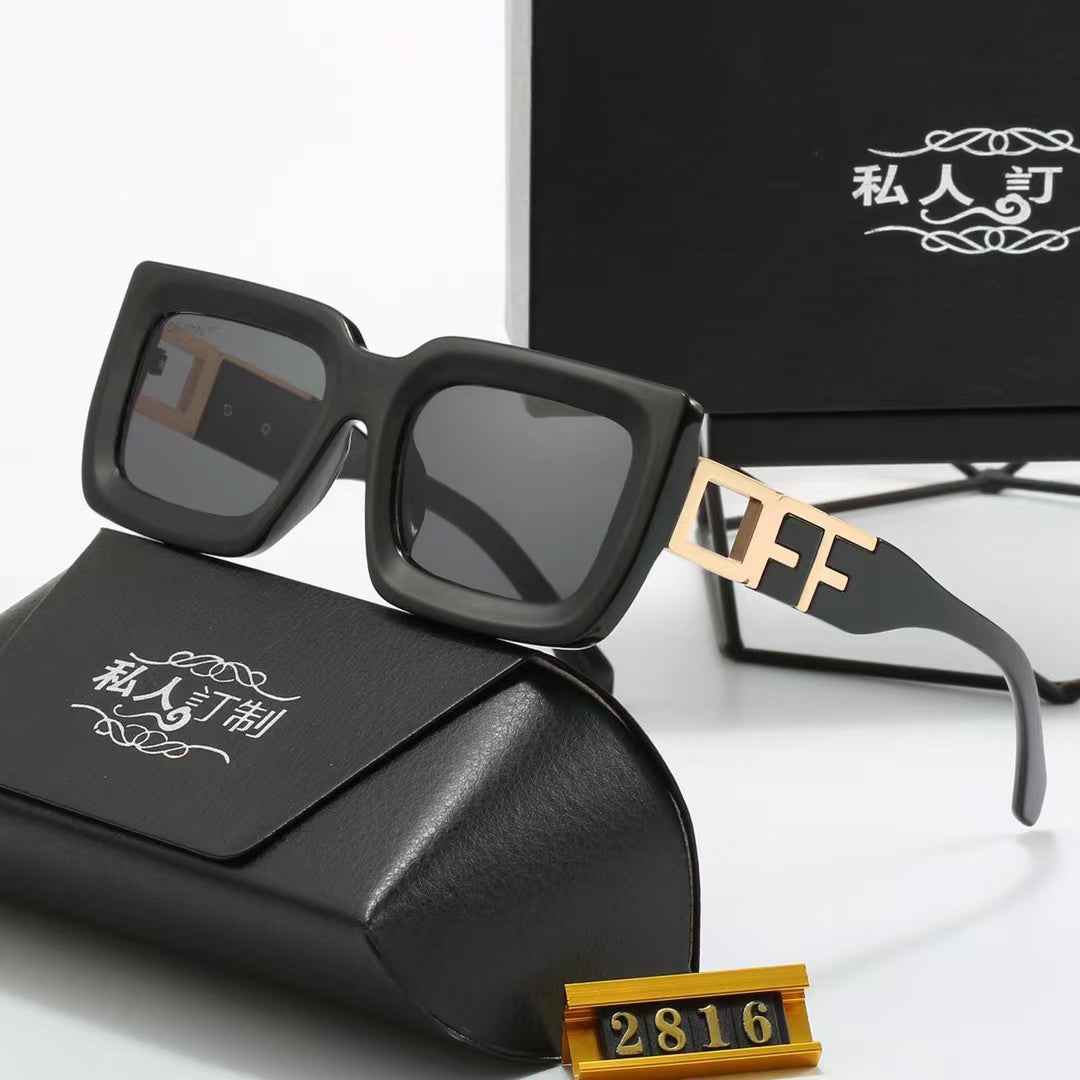 5-color fashionable FF letter polarized sunglasses