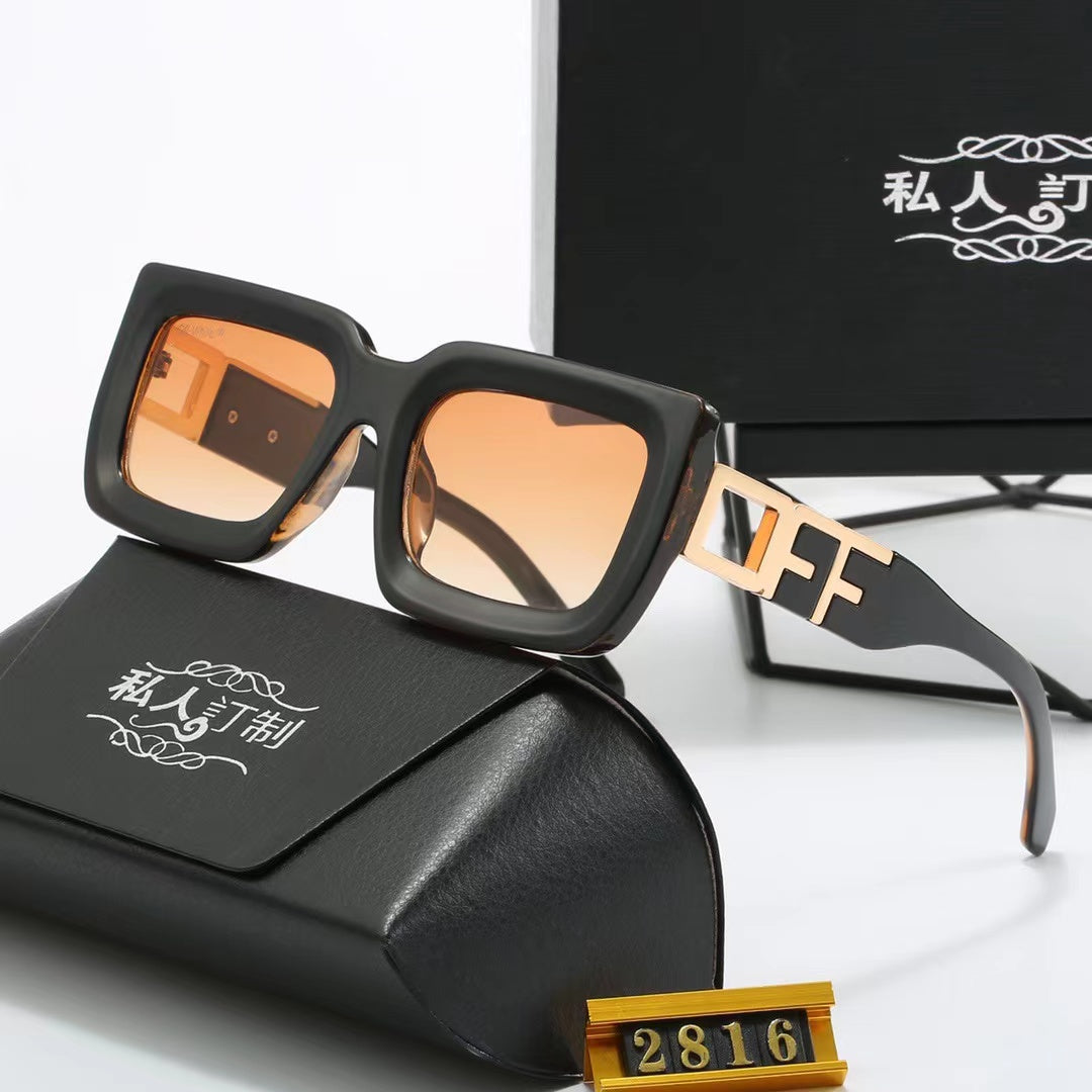 5-color fashionable FF letter polarized sunglasses