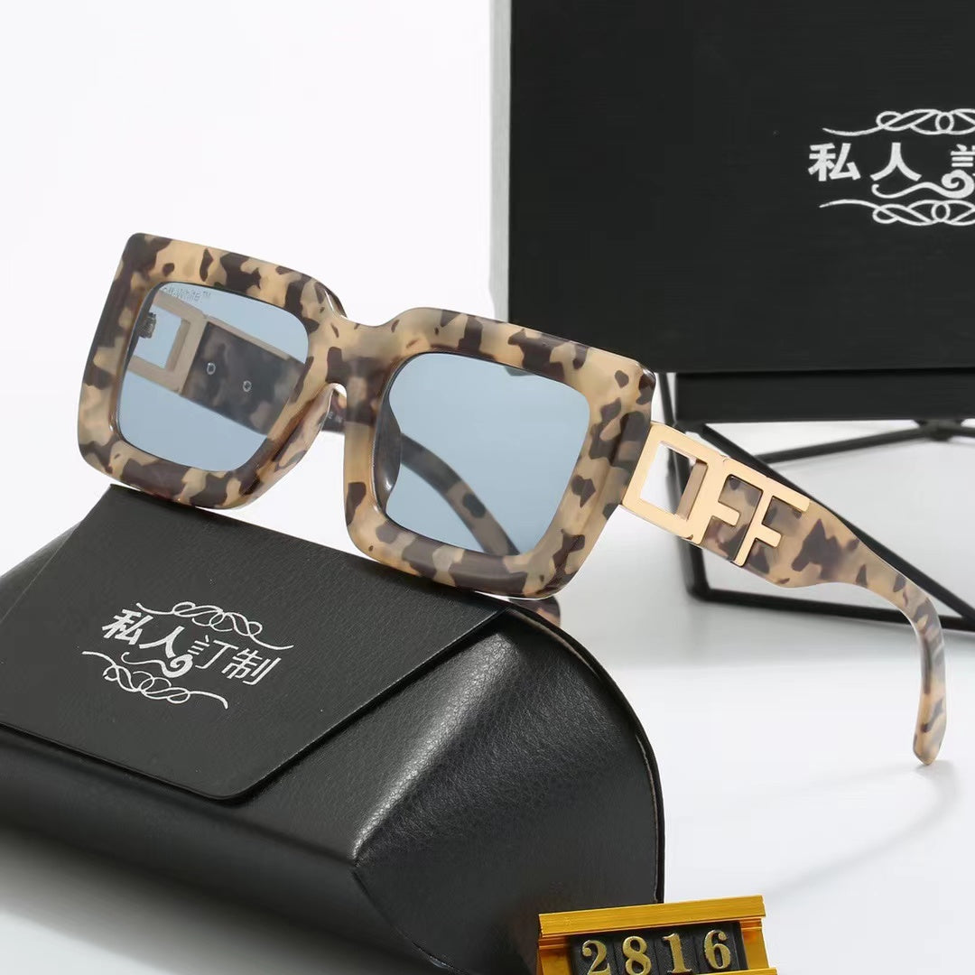 5-color fashionable FF letter polarized sunglasses