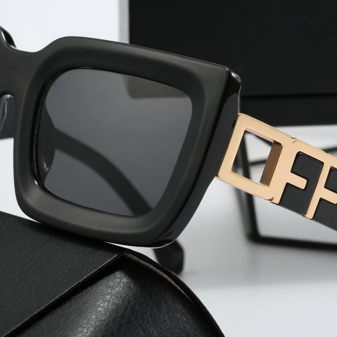 5-color fashionable FF letter polarized sunglasses