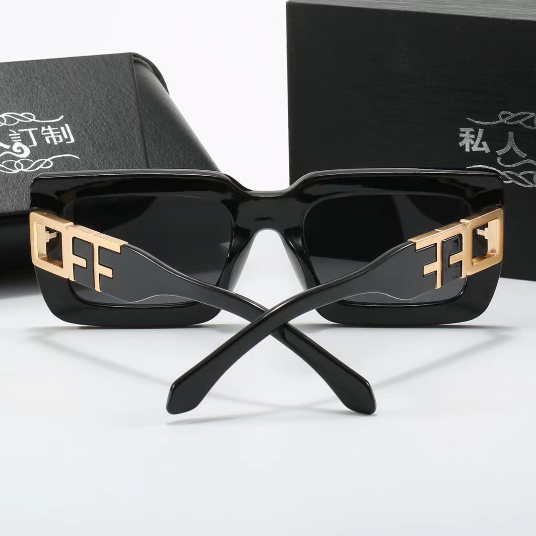 5-color fashionable FF letter polarized sunglasses