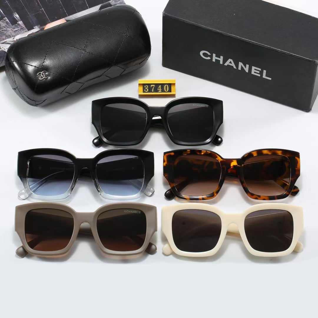 5-color fashionable CC letter polarized sunglasses