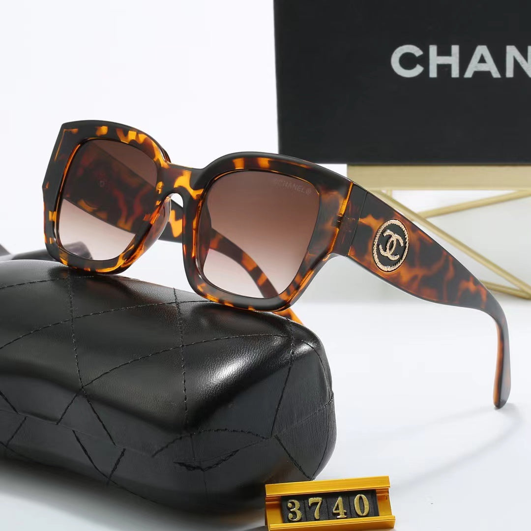 5-color fashionable CC letter polarized sunglasses